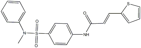 N-{4-[(methylanilino)sulfonyl]phenyl}-3-(2-thienyl)acrylamide Structure