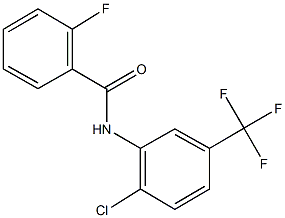 N-[2-chloro-5-(trifluoromethyl)phenyl]-2-fluorobenzamide 구조식 이미지