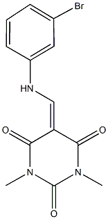 5-[(3-bromoanilino)methylene]-1,3-dimethyl-2,4,6(1H,3H,5H)-pyrimidinetrione Structure