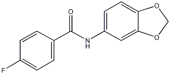 N-(1,3-benzodioxol-5-yl)-4-fluorobenzamide Structure