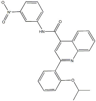 N-{3-nitrophenyl}-2-(2-isopropoxyphenyl)-4-quinolinecarboxamide Structure