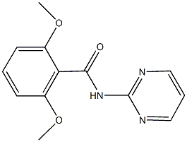 2,6-dimethoxy-N-(2-pyrimidinyl)benzamide Structure