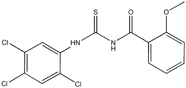 N-(2-methoxybenzoyl)-N'-(2,4,5-trichlorophenyl)thiourea Structure