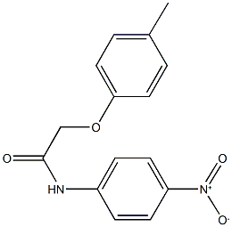 N-{4-nitrophenyl}-2-(4-methylphenoxy)acetamide 구조식 이미지