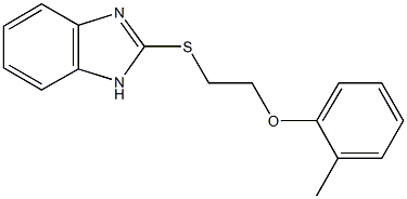 2-(1H-benzimidazol-2-ylsulfanyl)ethyl 2-methylphenyl ether Structure