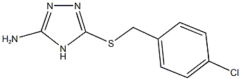 5-[(4-chlorobenzyl)sulfanyl]-4H-1,2,4-triazol-3-ylamine 구조식 이미지