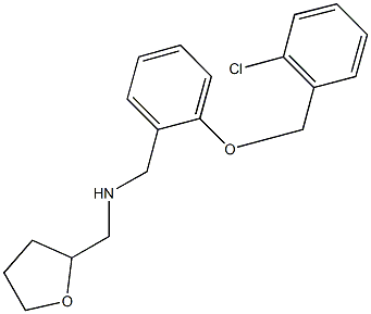 N-{2-[(2-chlorobenzyl)oxy]benzyl}-N-(tetrahydro-2-furanylmethyl)amine Structure