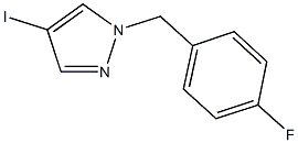 1-(4-fluorobenzyl)-4-iodo-1H-pyrazole 구조식 이미지