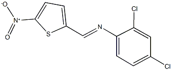 2,4-dichloro-N-[(5-nitro-2-thienyl)methylene]aniline 구조식 이미지