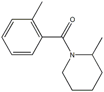 2-methyl-1-(2-methylbenzoyl)piperidine Structure
