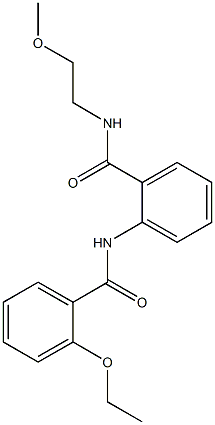 2-[(2-ethoxybenzoyl)amino]-N-(2-methoxyethyl)benzamide Structure
