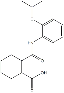 2-[(2-isopropoxyanilino)carbonyl]cyclohexanecarboxylic acid Structure