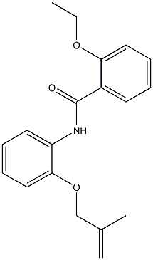 2-ethoxy-N-{2-[(2-methyl-2-propenyl)oxy]phenyl}benzamide Structure