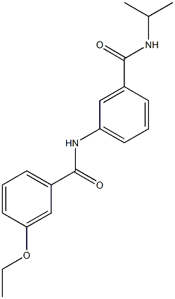 3-[(3-ethoxybenzoyl)amino]-N-isopropylbenzamide 구조식 이미지