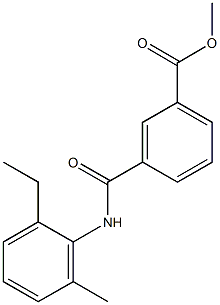 methyl 3-[(2-ethyl-6-methylanilino)carbonyl]benzoate 구조식 이미지