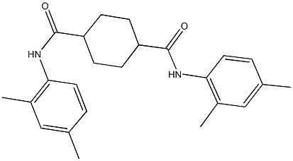 N~1~,N~4~-bis(2,4-dimethylphenyl)-1,4-cyclohexanedicarboxamide 구조식 이미지