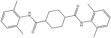 N~1~,N~4~-bis(2,6-dimethylphenyl)-1,4-cyclohexanedicarboxamide 구조식 이미지