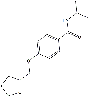 N-isopropyl-4-(tetrahydro-2-furanylmethoxy)benzamide 구조식 이미지