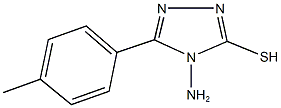 4-amino-5-(4-methylphenyl)-4H-1,2,4-triazol-3-ylhydrosulfide Structure