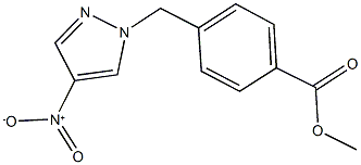 methyl 4-[(4-nitro-1H-pyrazol-1-yl)methyl]benzoate 구조식 이미지
