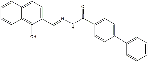 N'-[(1-hydroxy-2-naphthyl)methylene][1,1'-biphenyl]-4-carbohydrazide 구조식 이미지