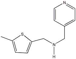 N-[(5-methyl-2-thienyl)methyl]-N-(4-pyridinylmethyl)amine 구조식 이미지