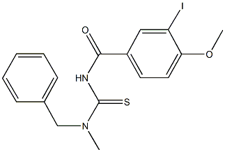 N-benzyl-N'-(3-iodo-4-methoxybenzoyl)-N-methylthiourea 구조식 이미지