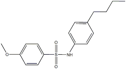 N-(4-butylphenyl)-4-methoxybenzenesulfonamide Structure