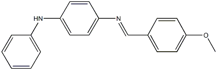 N-(4-anilinophenyl)-N-(4-methoxybenzylidene)amine Structure