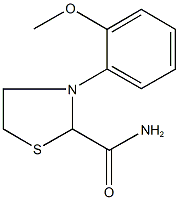 3-(2-methoxyphenyl)-1,3-thiazolidine-2-carboxamide Structure