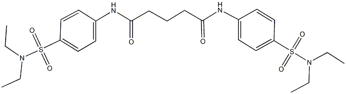 N~1~,N~5~-bis{4-[(diethylamino)sulfonyl]phenyl}pentanediamide 구조식 이미지