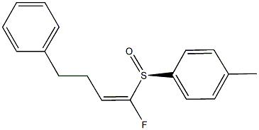 1-fluoro-4-phenyl-1-butenyl 4-methylphenyl sulfoxide 구조식 이미지