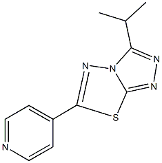 3-isopropyl-6-(4-pyridinyl)[1,2,4]triazolo[3,4-b][1,3,4]thiadiazole 구조식 이미지