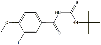 N-(tert-butyl)-N'-(3-iodo-4-methoxybenzoyl)thiourea 구조식 이미지