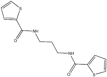 N-{3-[(2-thienylcarbonyl)amino]propyl}-2-thiophenecarboxamide Structure