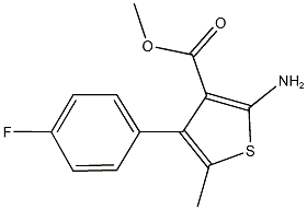 methyl 2-amino-4-(4-fluorophenyl)-5-methyl-3-thiophenecarboxylate 구조식 이미지