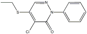 4-chloro-5-(ethylsulfanyl)-2-phenyl-3(2H)-pyridazinone Structure