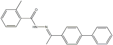 N'-(1-[1,1'-biphenyl]-4-ylethylidene)-2-methylbenzohydrazide Structure