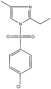 1-[(4-chlorophenyl)sulfonyl]-2-ethyl-4-methyl-1H-imidazole Structure