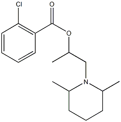 2-(2,6-dimethyl-1-piperidinyl)-1-methylethyl 2-chlorobenzoate Structure