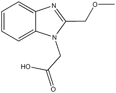 [2-(methoxymethyl)-1H-benzimidazol-1-yl]acetic acid 구조식 이미지