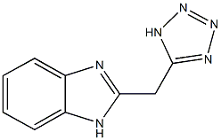2-(1H-tetraazol-5-ylmethyl)-1H-benzimidazole 구조식 이미지