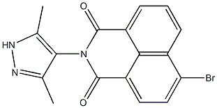 6-bromo-2-(3,5-dimethyl-1H-pyrazol-4-yl)-1H-benzo[de]isoquinoline-1,3(2H)-dione Structure