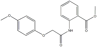 methyl 2-{[(4-methoxyphenoxy)acetyl]amino}benzoate Structure