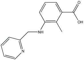 2-methyl-3-[(2-pyridinylmethyl)amino]benzoic acid Structure