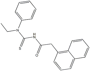 N-ethyl-N'-(1-naphthylacetyl)-N-phenylthiourea 구조식 이미지