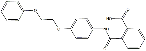 2-{[4-(2-phenoxyethoxy)anilino]carbonyl}benzoic acid Structure