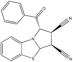 1-benzoyl-1,2,3,3a-tetrahydropyrrolo[2,1-b][1,3]benzothiazole-2,3-dicarbonitrile Structure