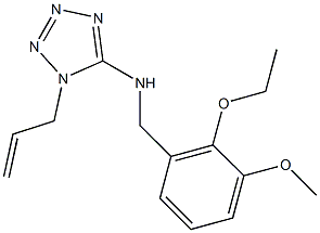 N-(1-allyl-1H-tetraazol-5-yl)-N-(2-ethoxy-3-methoxybenzyl)amine Structure