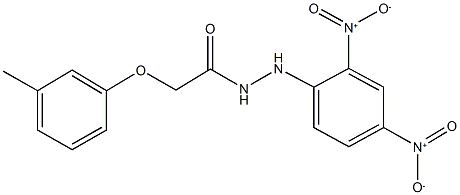 N'-{2,4-bisnitrophenyl}-2-(3-methylphenoxy)acetohydrazide 구조식 이미지